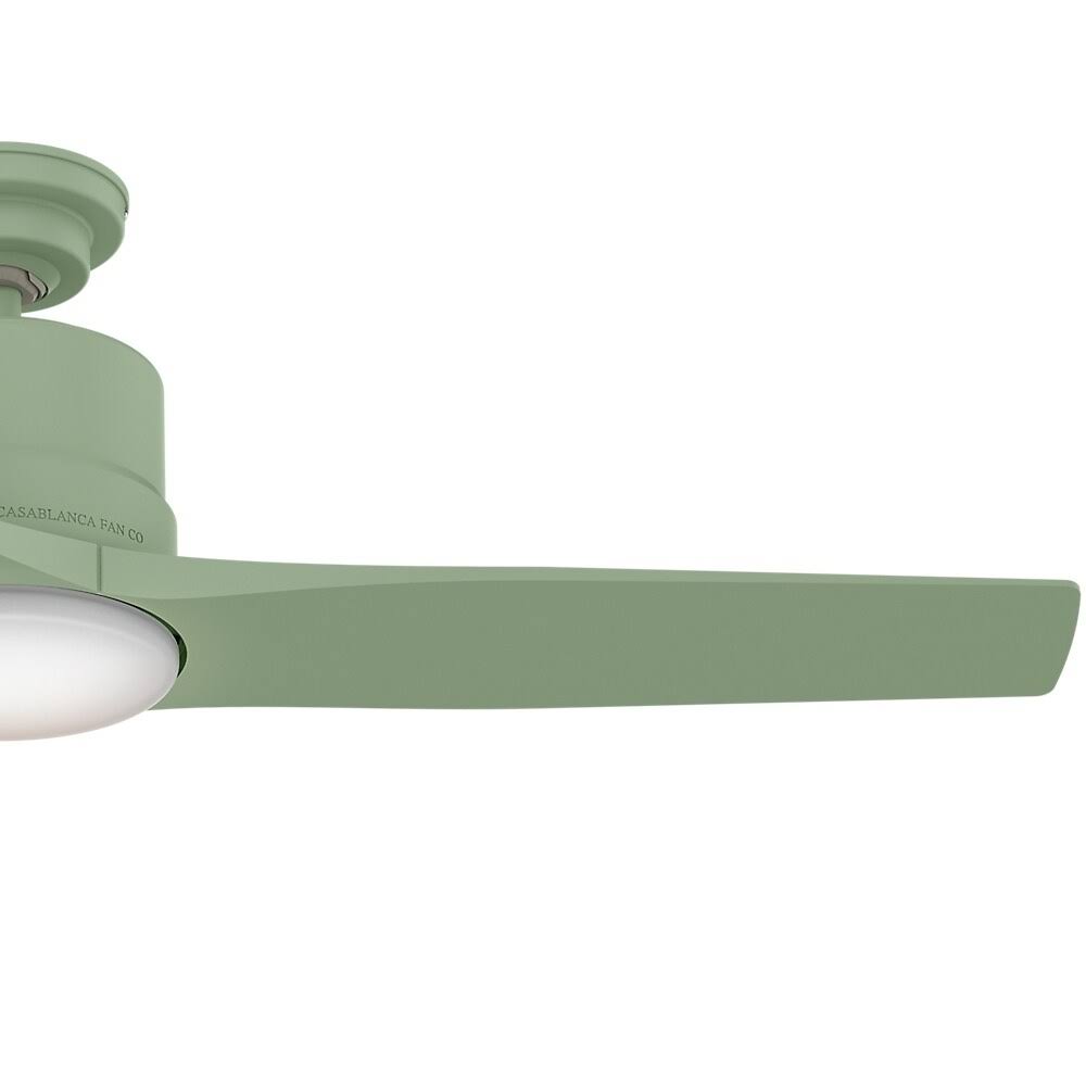 52x22 Piston Ceiling Fan with LED Light Sage Green A587