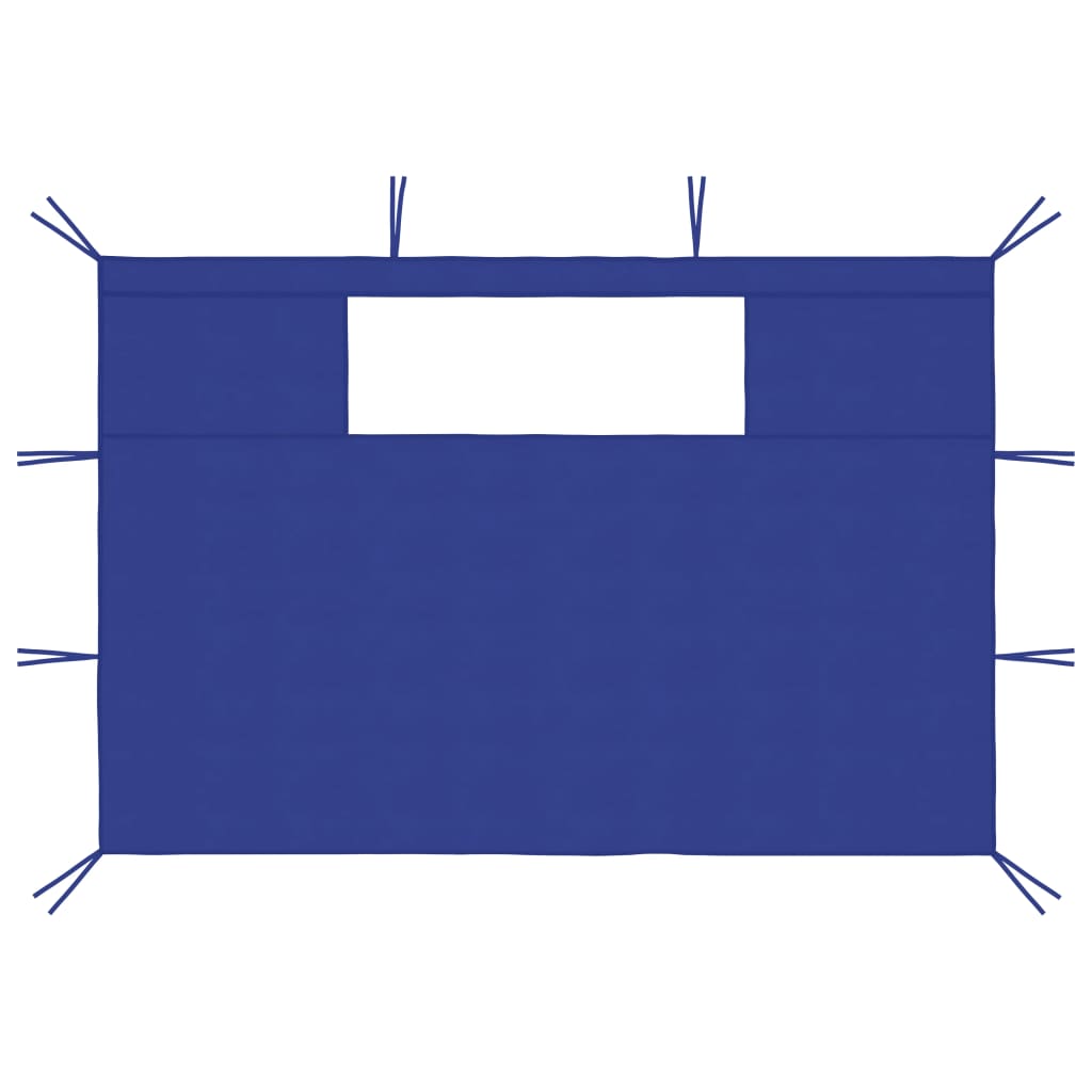 Blue Gazebo Sidewalls with Windows 2 pcs C929426