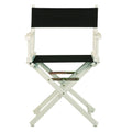 White Frame Black Canvas Director's Chair U11092
