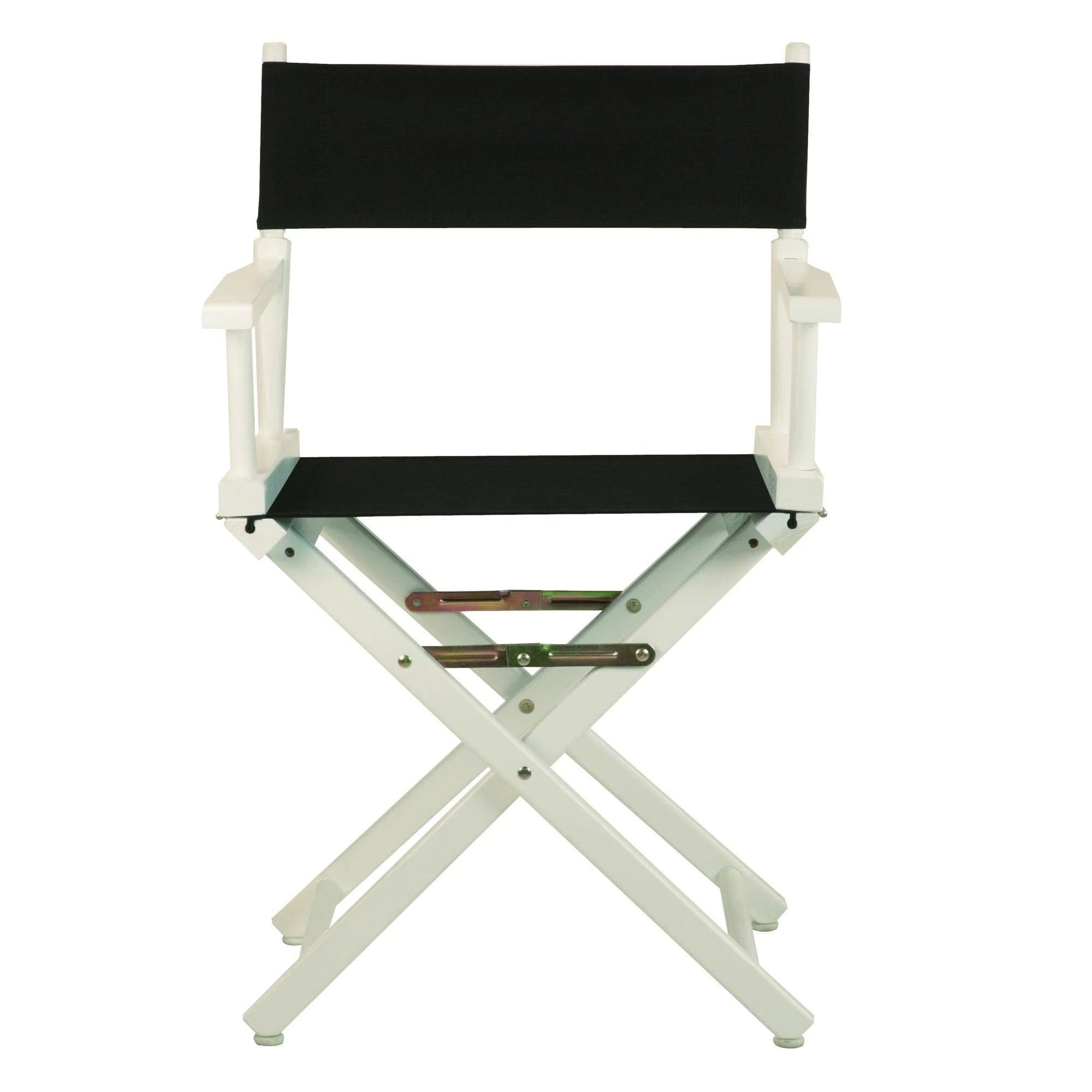 White Frame Black Canvas Director's Chair U11092