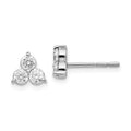 14k White Gold Lab Grown Diamond Earrings A382970