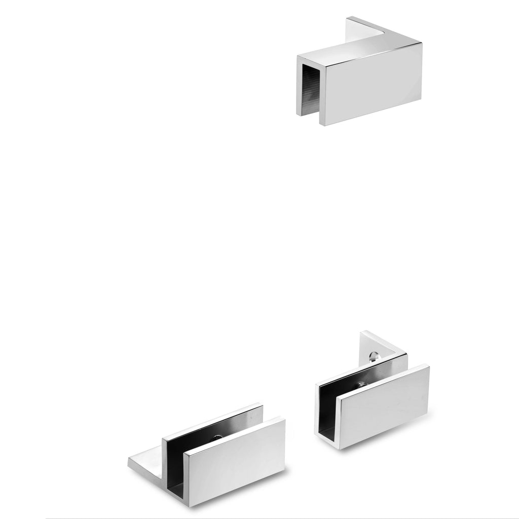 Chrome Frameless Fixed Glass Shower Panel F61555