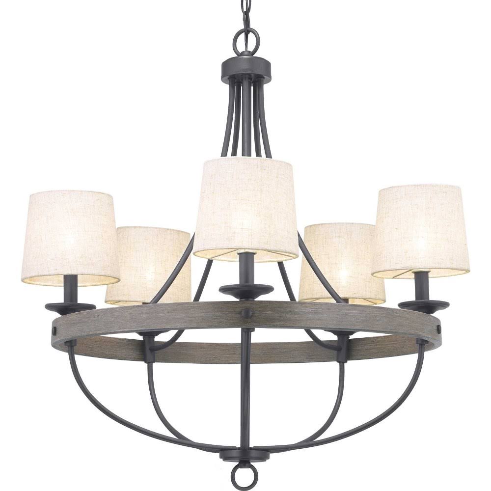 Eight Light Foyer Galvanized M6055