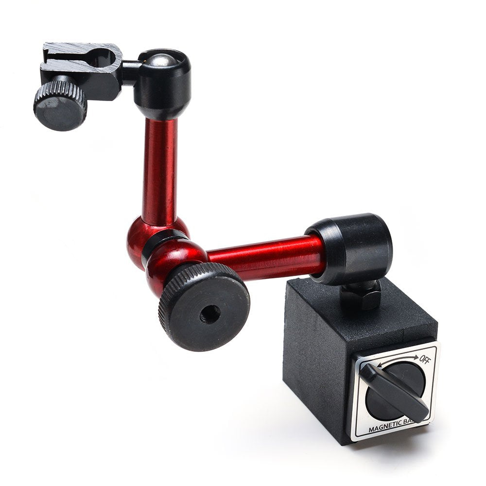 Red Adjustable Magnetic Base Holder for Digital Dial Indicator Pack of 2 Q62959