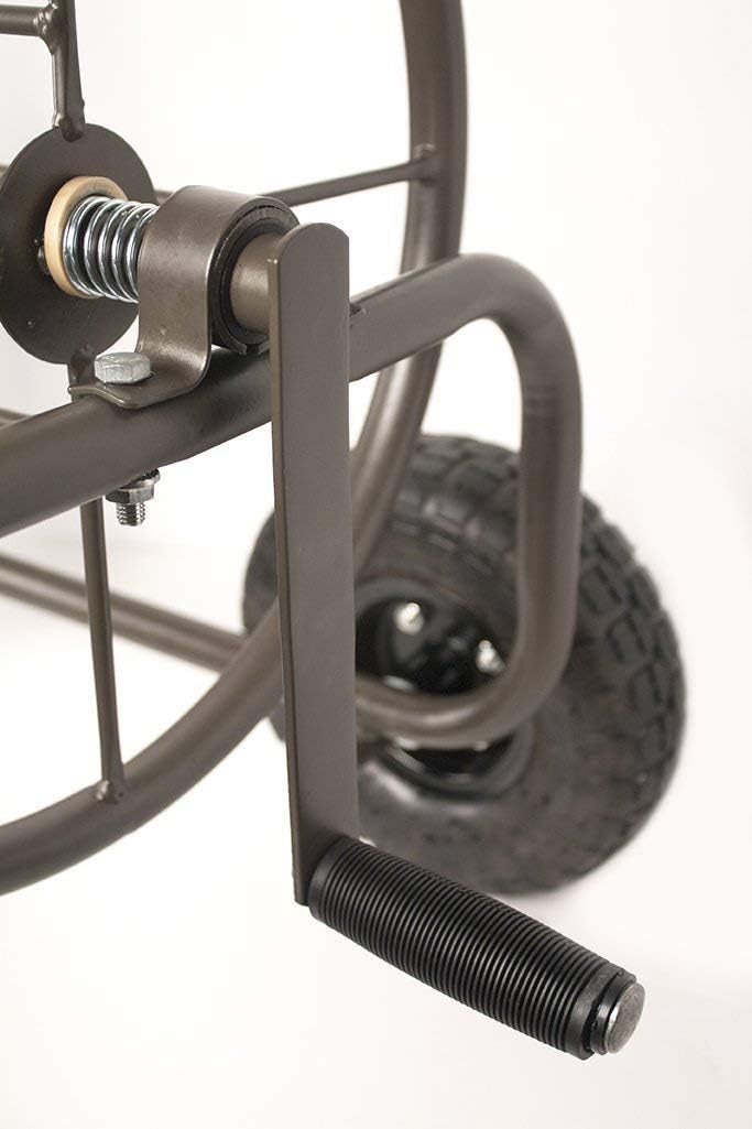 Bronze 4 Wheel Garden Hose Reel Cart O3719