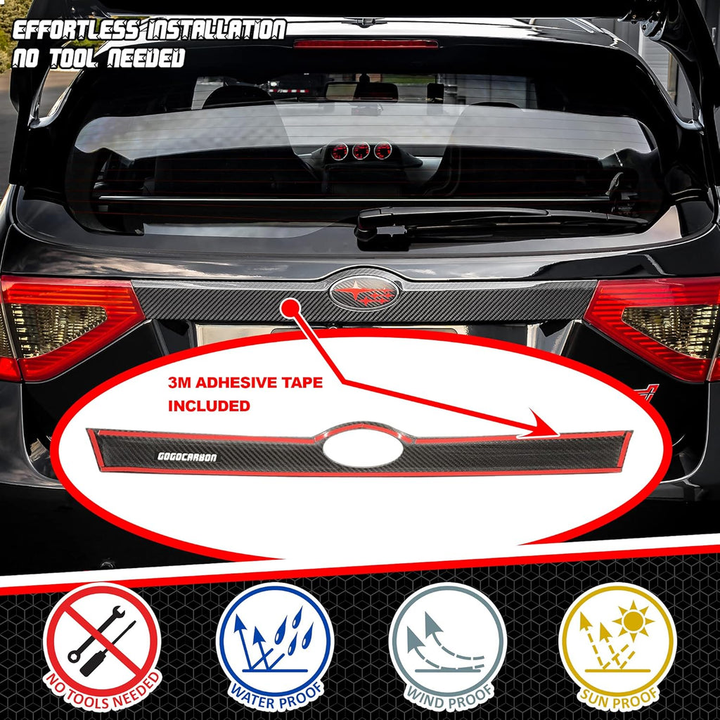 Rear Tailgate Trunk Lid Garnish Trim Dry Carbon Fiber L405284