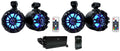 6.5" LED Black Tower Speakers with Bluetooth Amp J578