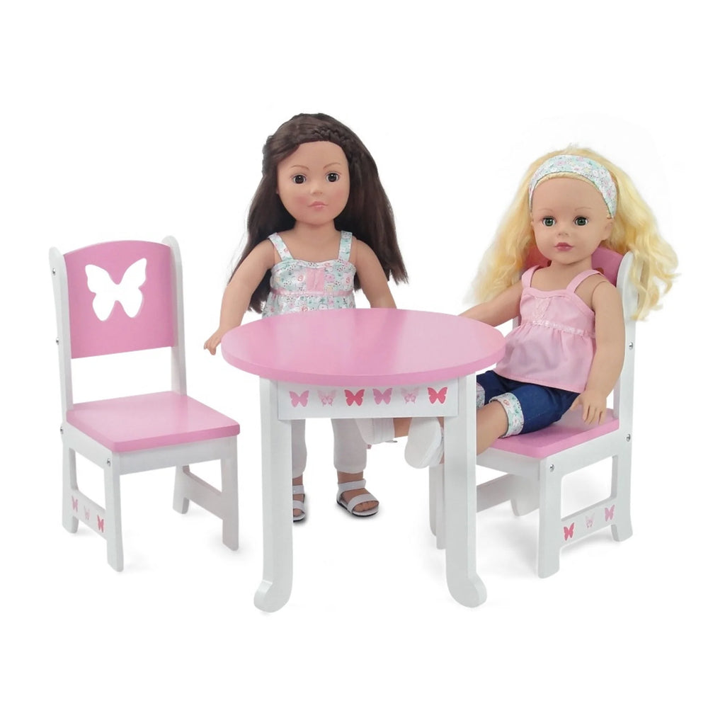 18 Inch Doll Kitchen Table and 2 Chair Dining Set X4344