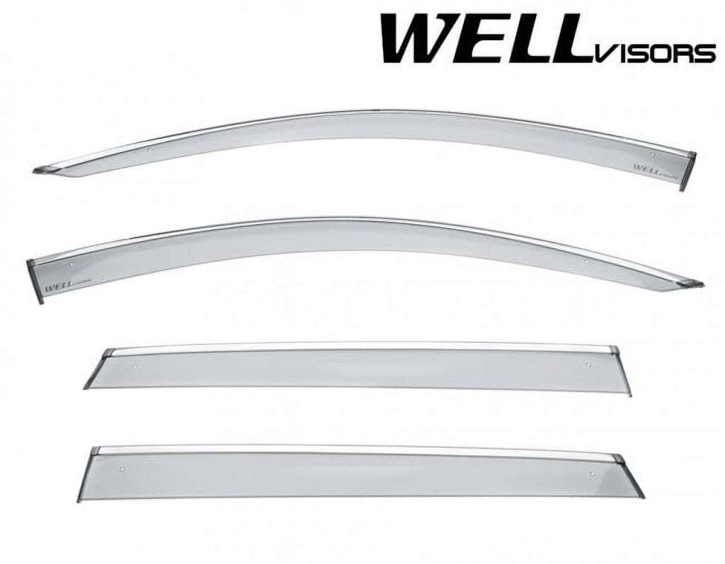 Smoke Tinted Clip-On Side Window Visors H714