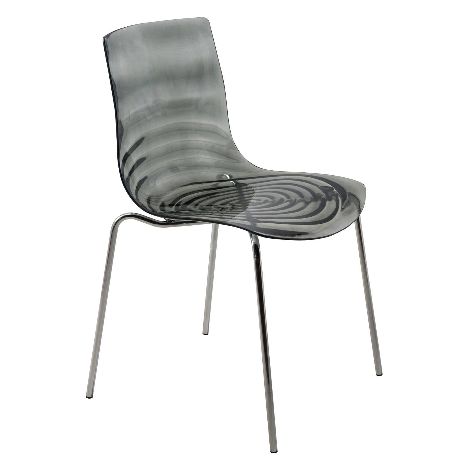 Transparent Black Dining Chair H744