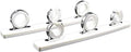 3-Rod Reel White Poly Board 316 Stainless Steel Fishing Rod Storage Hanger Rack K8317
