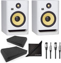 8'' Powered Studio Monitoring Speakers White H443