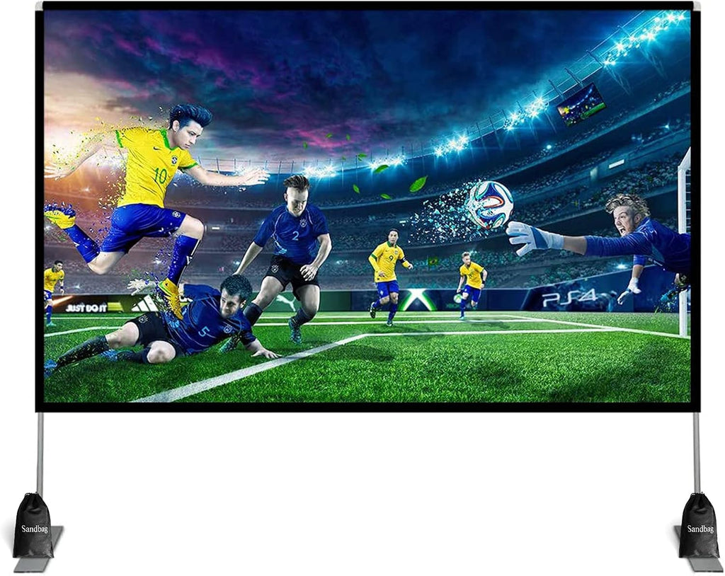 100 inch Portable Projector Screen with Stand and Carry Bag E292