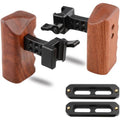 Quick Release Wood Handgrips with NATO Rail Clamps & Safety Rails B780