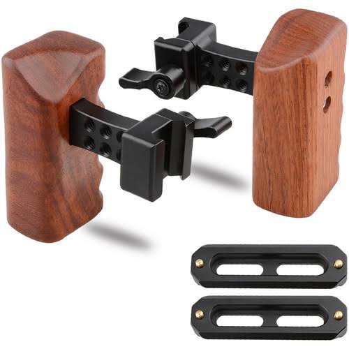 Quick Release Wood Handgrips with NATO Rail Clamps & Safety Rails B780