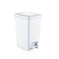 Slim Pedal Trash Can, 42 Qt. White A297