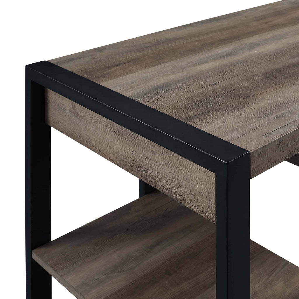 Grey Wash Wood Computer Desk U4917