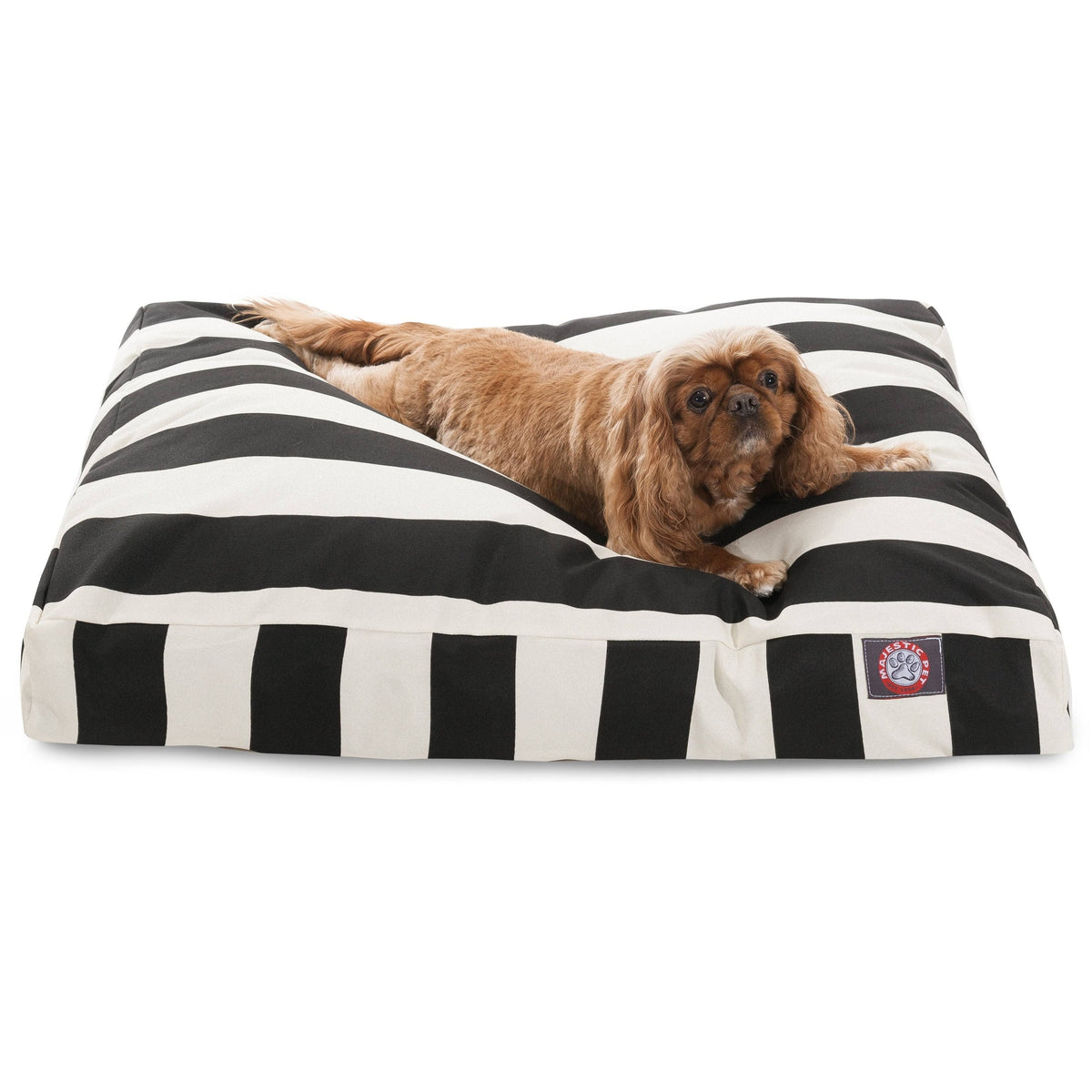 Black Rectangle Pet Bed with Removable Cover D911