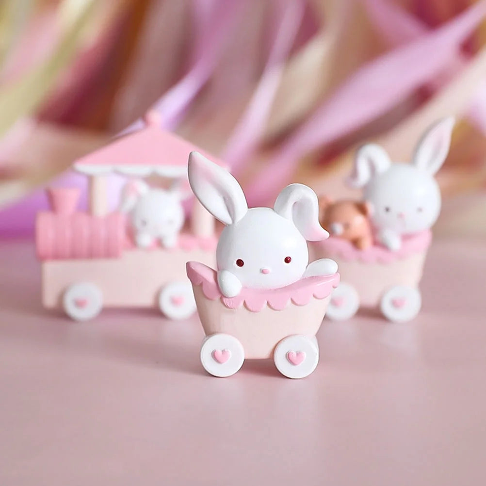 Mini Toy Ornaments Dollhouse Rabbit Decor G58282