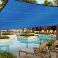 Rectangle Sun Shade Sails 6'x 10' Blue G228548