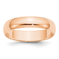 10K Rose Gold Half Round Band Ring Size 11.5 N55771