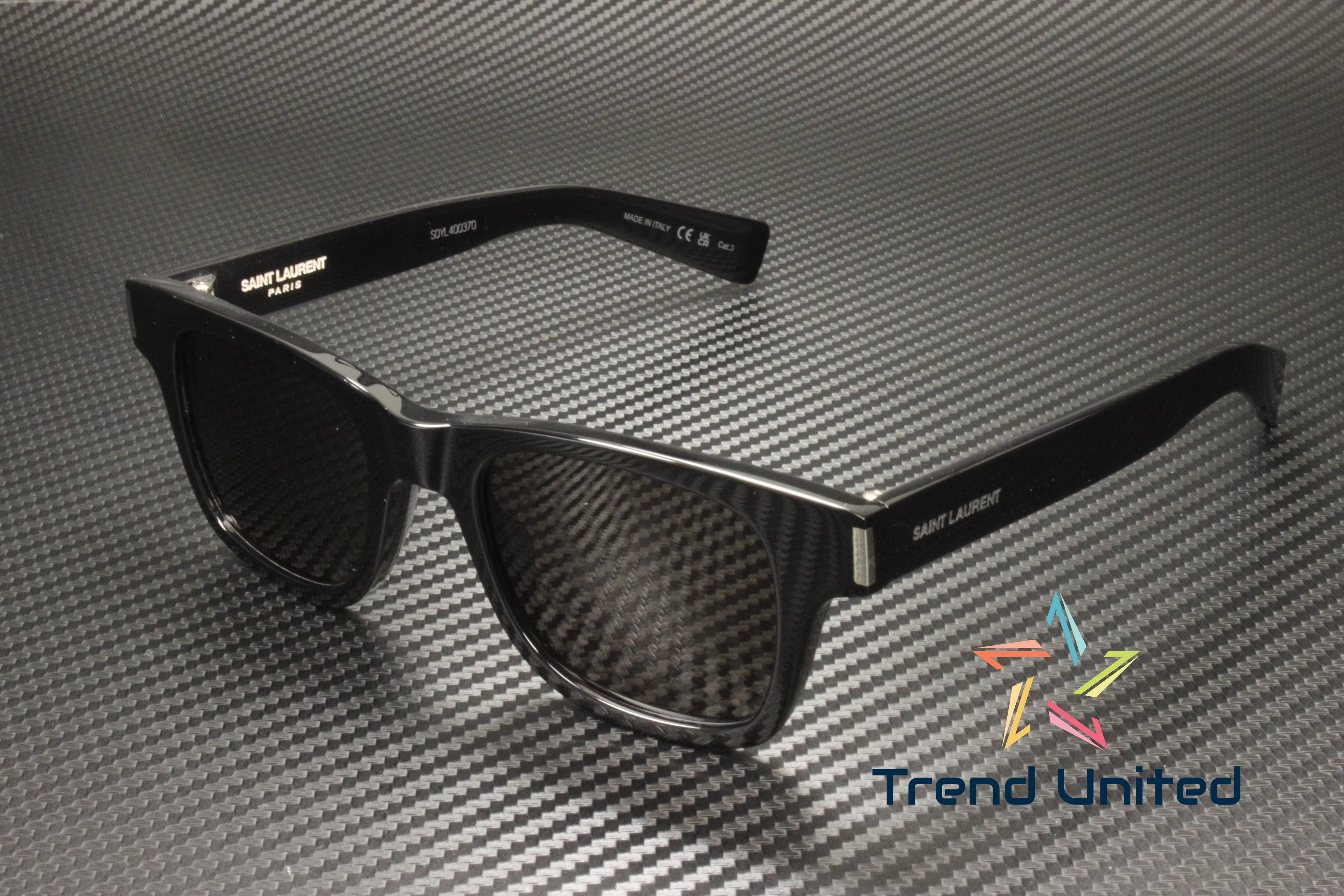 Squared Acetate Black Sunglasses N299024
