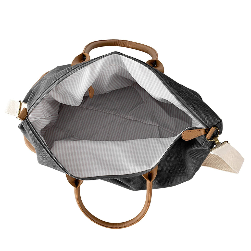 Black Washed Canvas Weekender J74204