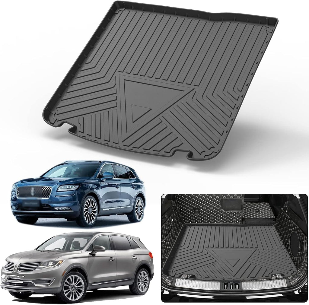 Black TPO All Weather Heavy Duty Waterproof Rear Cargo Tray Trunk Floor Mat Protector E494996