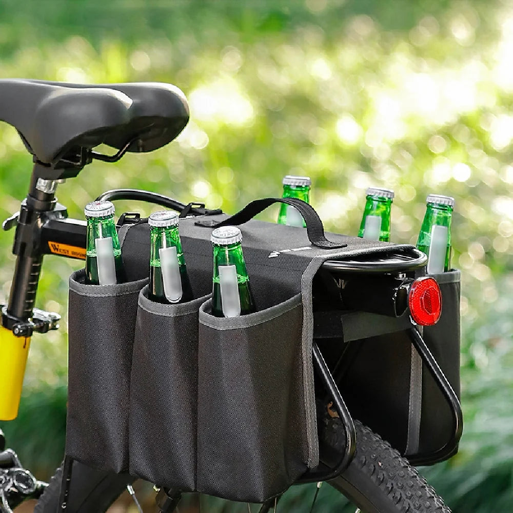 Rearseat Drink Bottle Bag Bike Water Bottle Holder Cycling Storage Bag I918