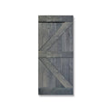 Gray Knotty Pine Wood Interior Sliding Barn Door Slab H1537