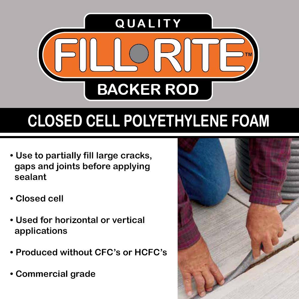 600ft x 1x22 Grey Filler Rope Backer Rod O861051