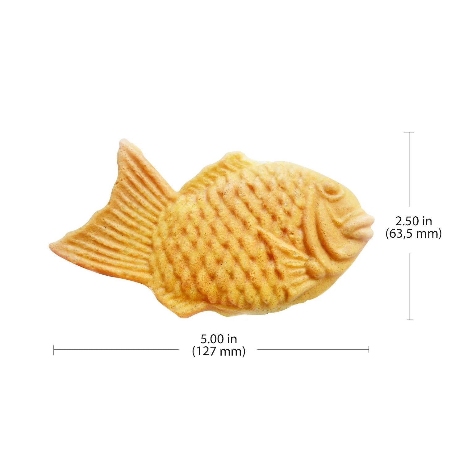 6 Fish Shaped Waffle Stainless Steel Taiyaki Maker G509136