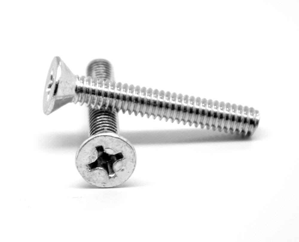 3/8x22-16 x 5 1/2x22 Coarse Thread Machine Screw Phillips Flat Head Low Carbon Steel Zinc Plated G245705