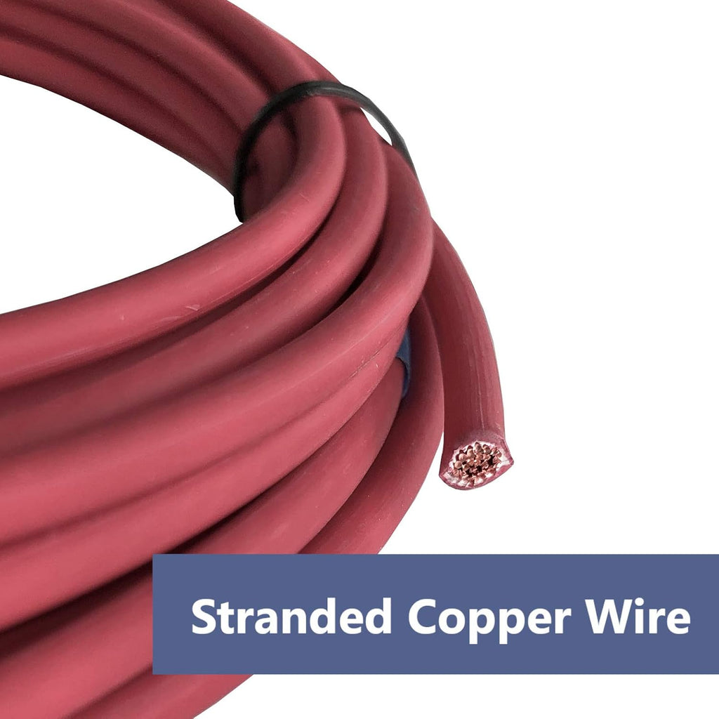 12ga - 100ft Red Stranded Copper Wire Spool, Pack of 2 M5067