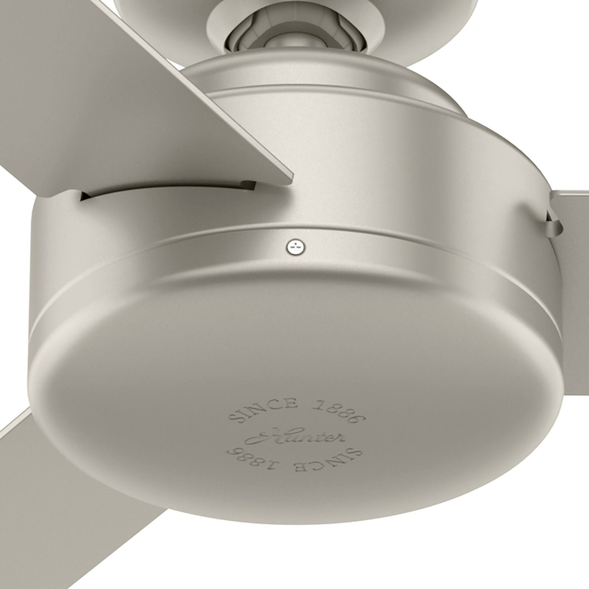 Matte White Ceiling Fan with Wall Control T259801