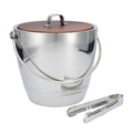 Classic Round Ice Bucket with Tongs W1378