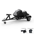 Gray Black All Weather Trailerable Jet Ski Cover with Trailer Straps and Storage Bag I7957