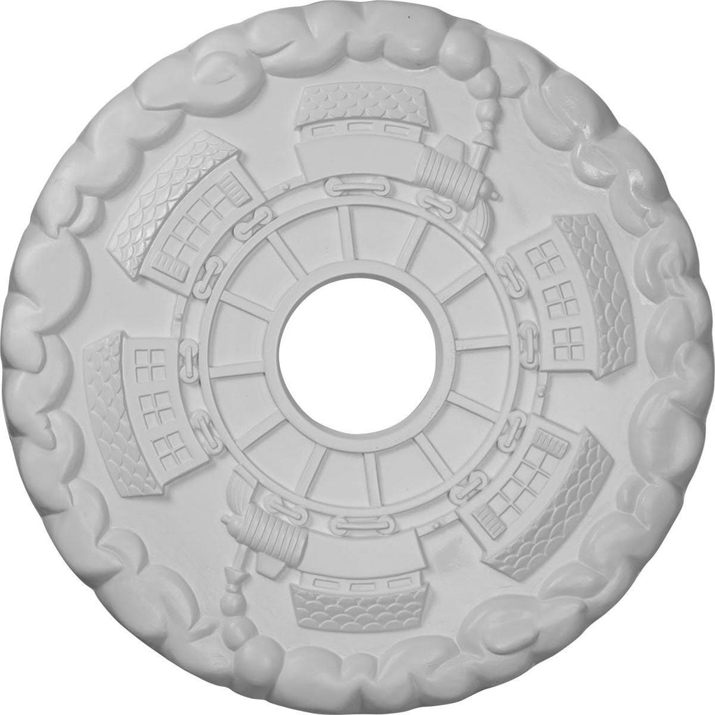 18 1/2x22OD x 3 7/8x22ID x 1x22P Ceiling Medallion Q7926