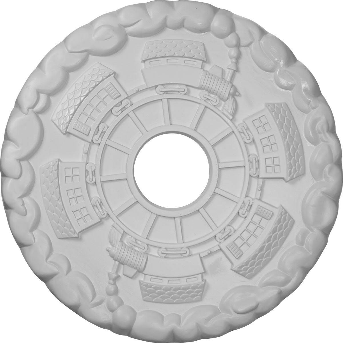 18 1/2x22OD x 3 7/8x22ID x 1x22P Ceiling Medallion Q7926