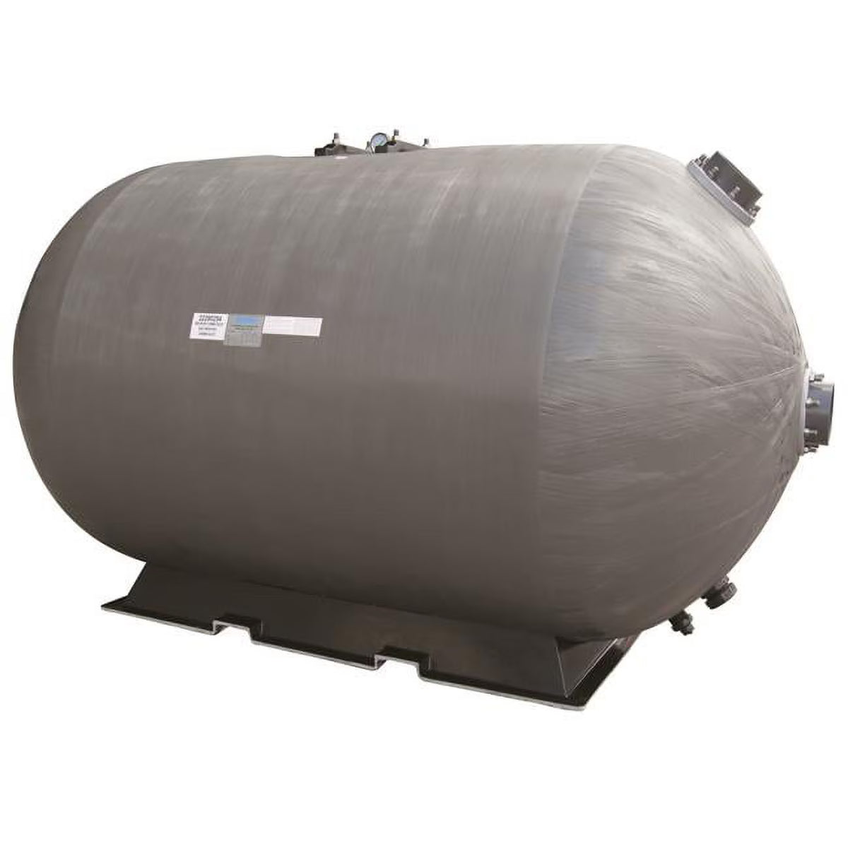 48 x 91 in. 58 PSI Horizontal Sand Filter with 6 in. Flange Connection & Right Manway Flange S83967