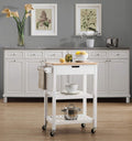 White Kitchen Cart V731336