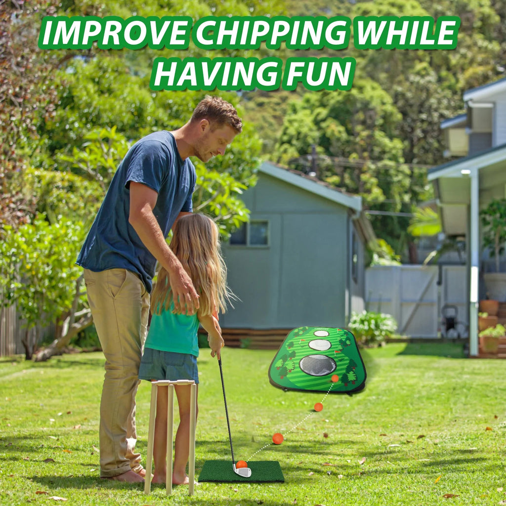 Foldable Chipping Net Cornhole Game Set A66782