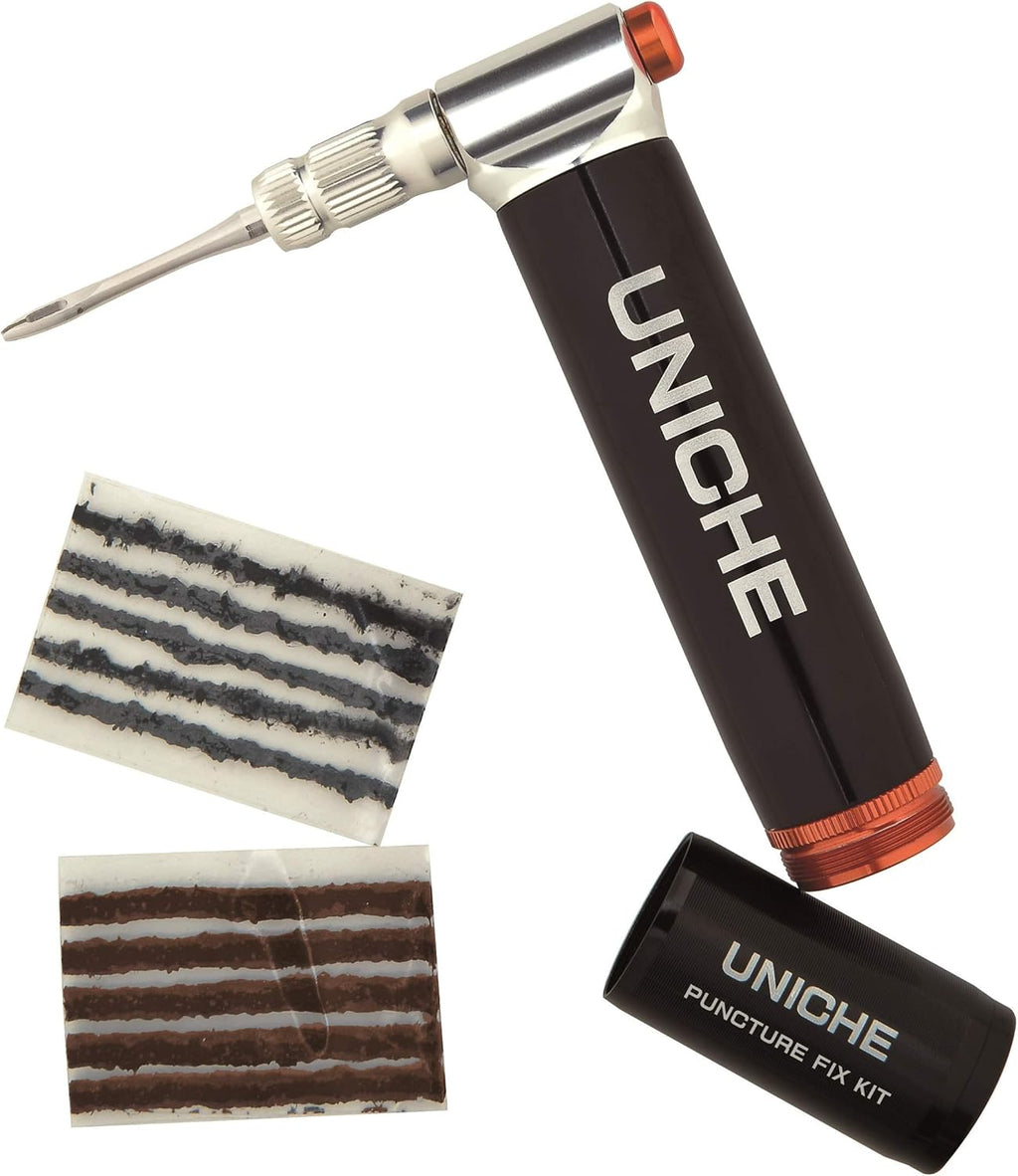 CO2 Inflator Tubeless Tire Repair Tool Kit with Storage Canister, Insertion Tool and Plugs T36047