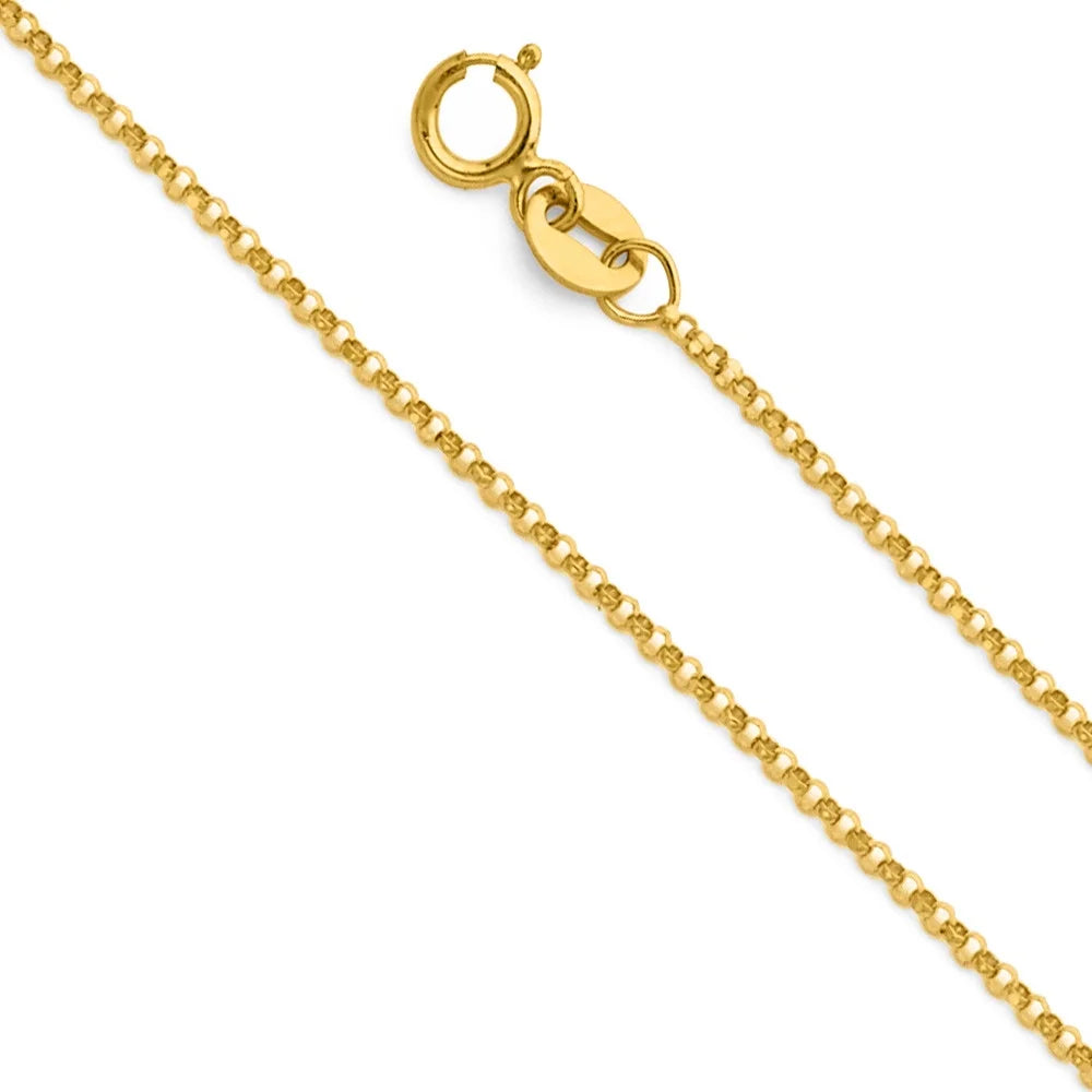 14K Yellow Gold Diamond-Cut Initial Pendant with 16" Chain Necklace P612336