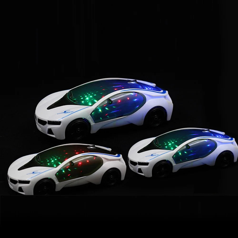 3D Supercar Style Electric Toy Car with Wheel Lights & Music B23696
