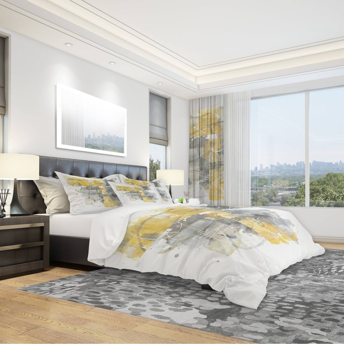 Geometric Bedding Set - Twin Duvet Cover and Sham K41294