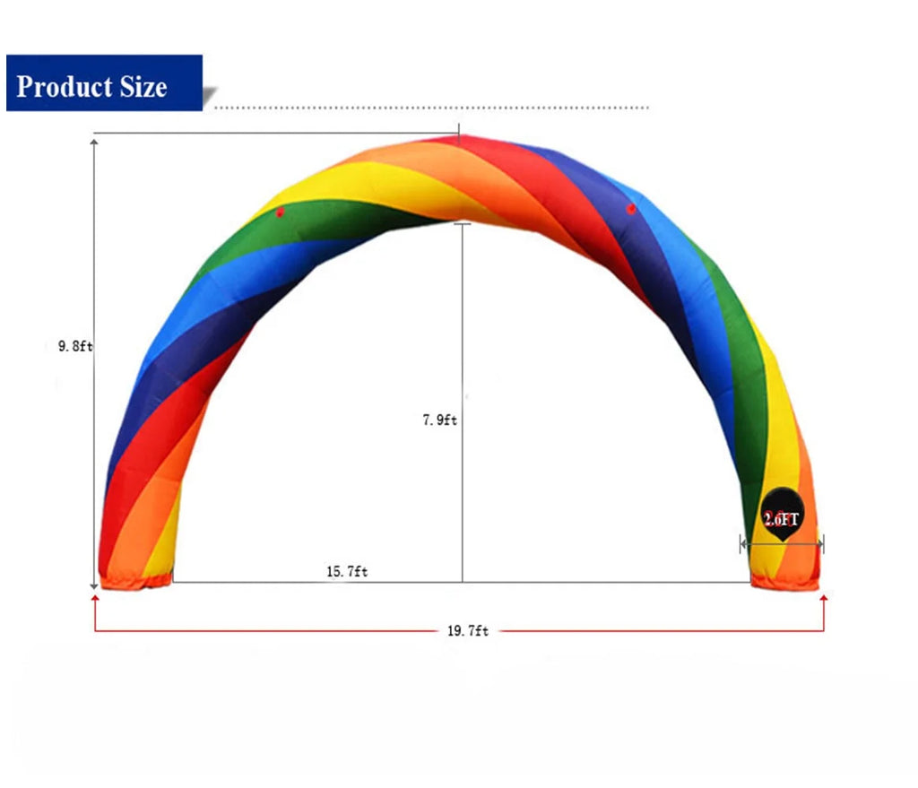 Inflatable Rainbow Advertising Arch with PU Coated R50527