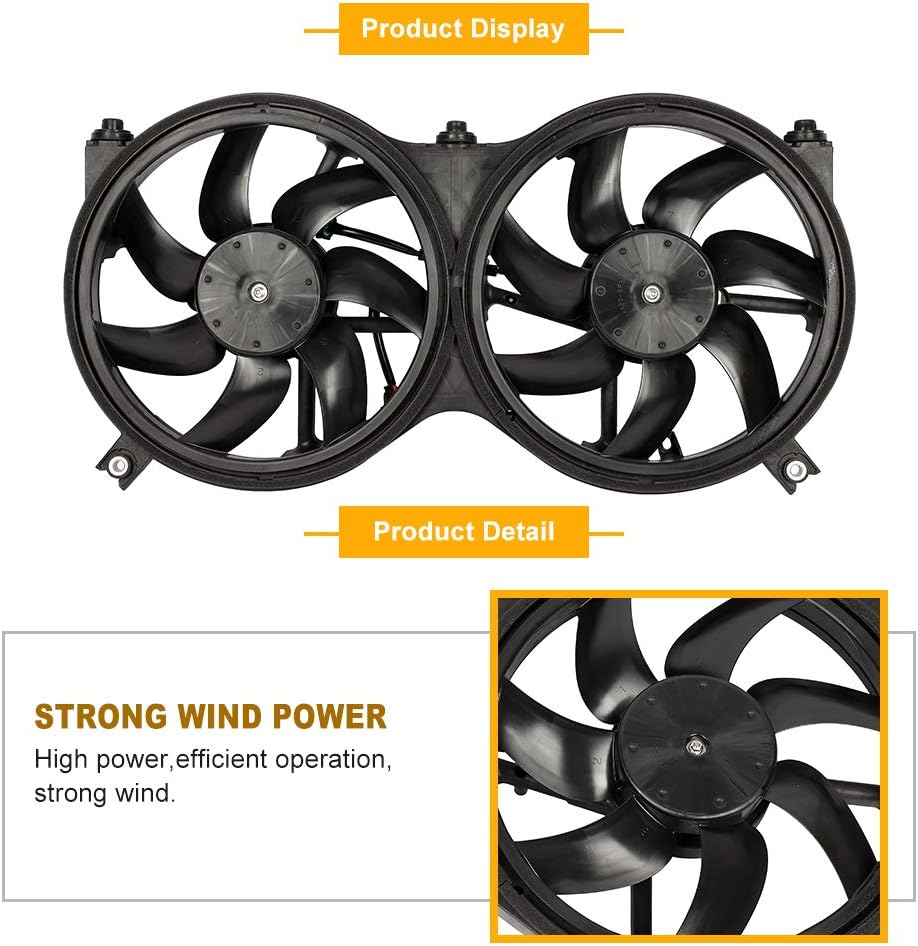 Replacement Cooling Fan Assembly for Infiniti JX35 QX60 Nissan Pathfinder S92599