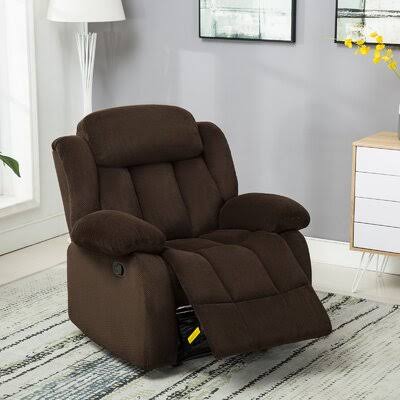 Red Barrel Studio 35x22 Wide Velvet Manual Recliner Z2980