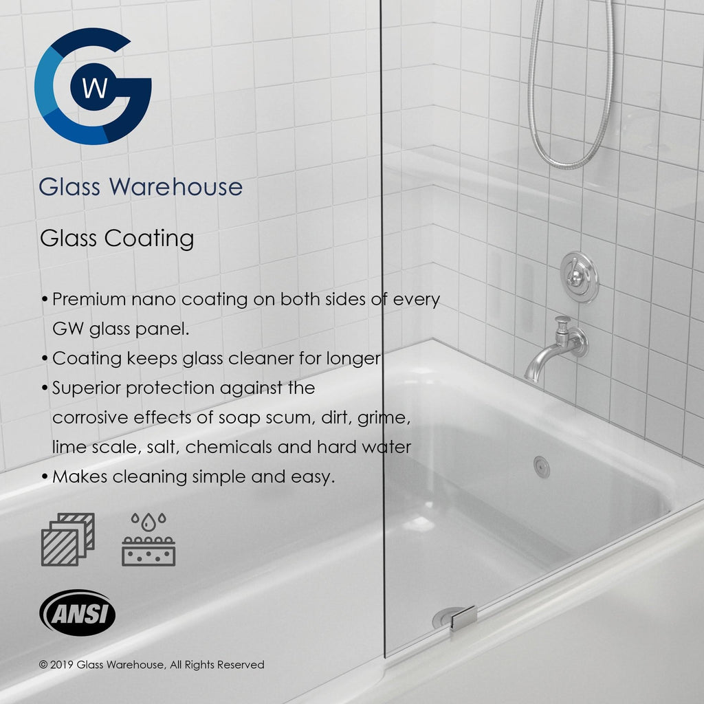 Frameless Shower Door (Oil Rubbed Bronze) X2374